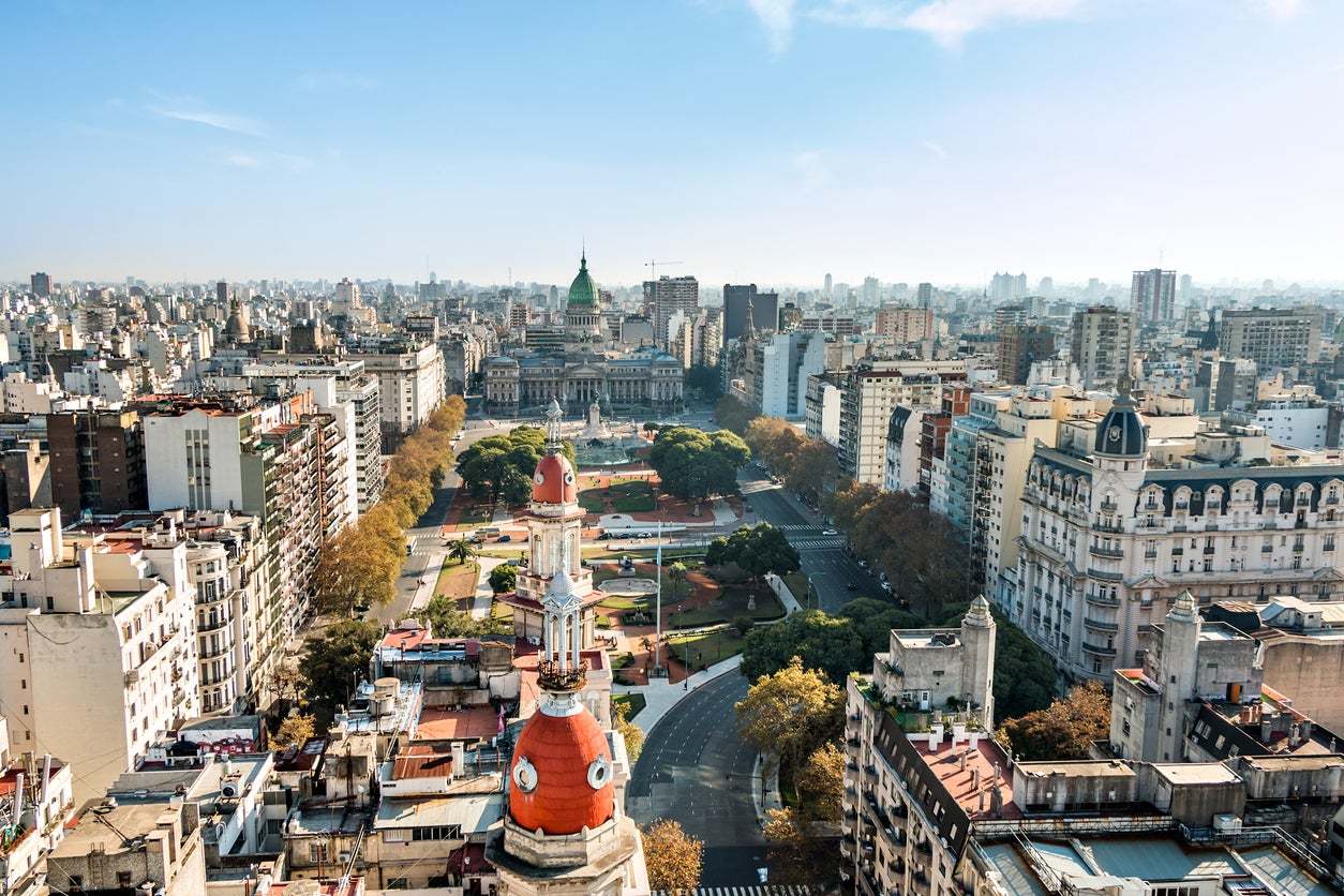 

<p>Christmas falls near the start of summer in Argentina, with average temperatures around 24C in the capital </p>
<p>” class=”StyledImage-sc-1mc30lb-0 eqFDZK inline-gallery-btn”/></p>
<p><button class=