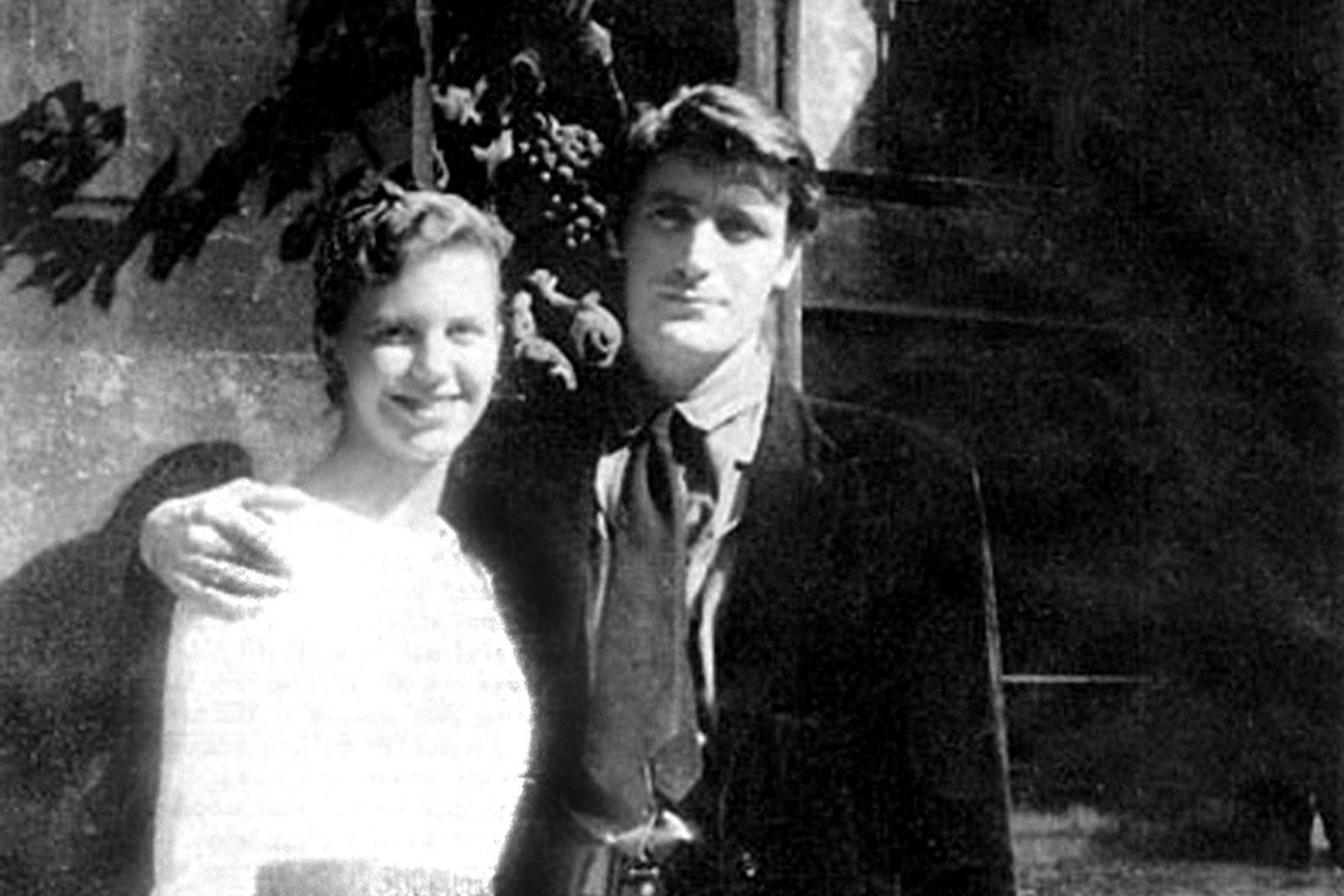 Sylvia Plath and Ted Hughes on their honeymoon, Paris, 1956