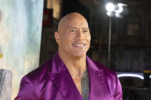 Dwayne Johnson commented on his skin tone (Suzan Moore/PA)