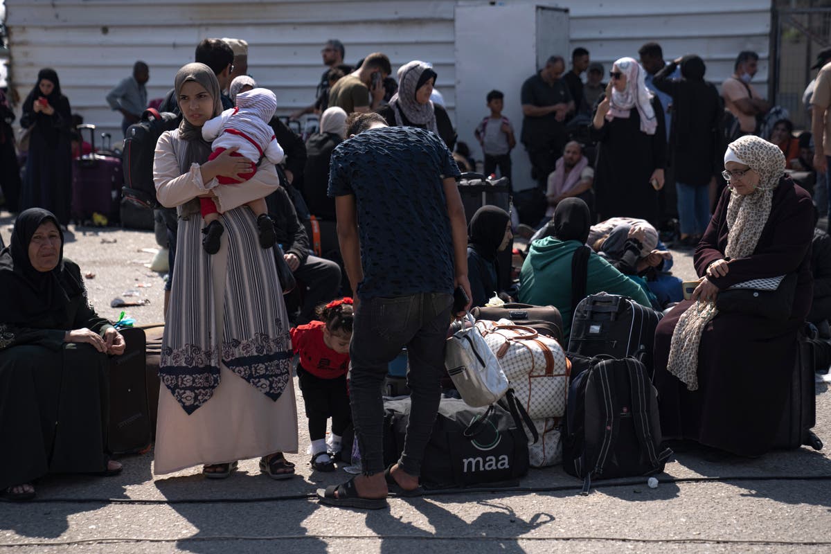 Watch live view of Rafah border crossing as injured Gazans expected to enter Egypt