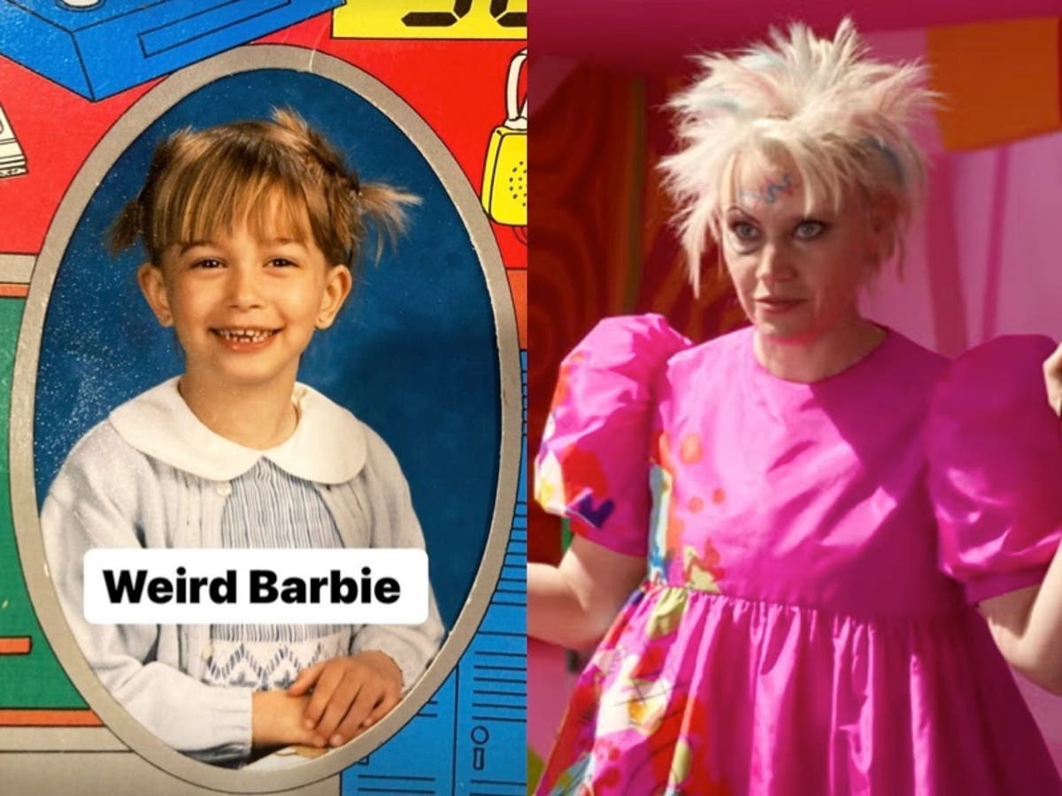 Hailey Bieber shares &lsquo;Weird Barbie&rsquo; throwback photo that closely resembles Kate McKinnon&rsquo;s Barbie role