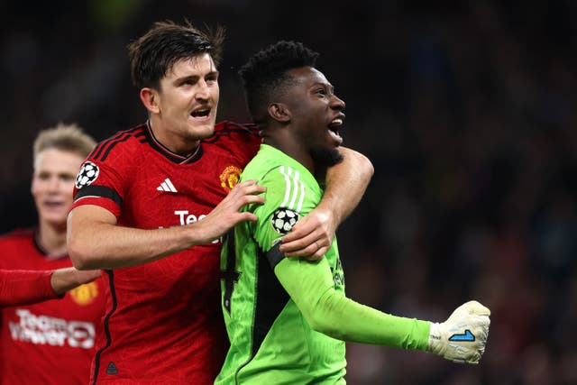 <p>Harry Maguire and Andre Onana starred for Manchester United in their Champions League win over FC Copenhagen </p>