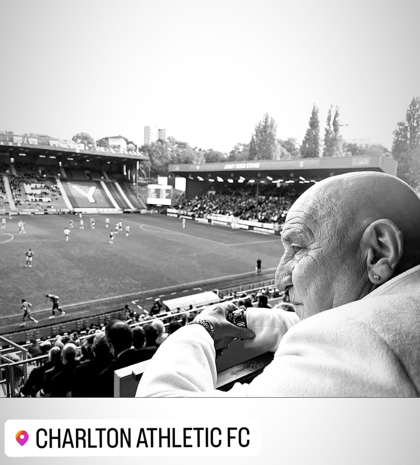 He saw his beloved Charlton FC win on the Saturday before his death