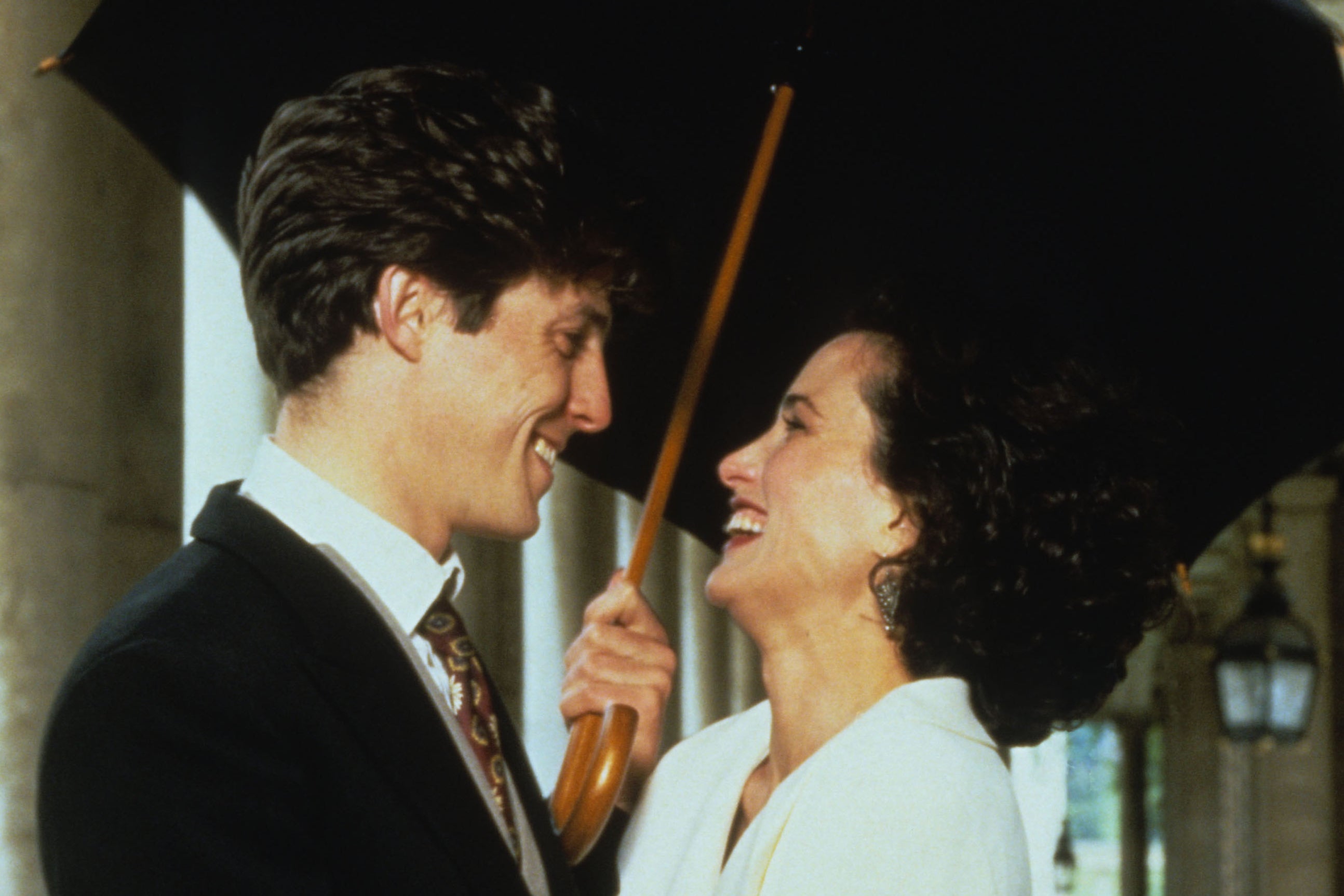 Cosy and complacent: Hugh Grant and Andie MacDowell in ‘Four Weddings and a Funeral’