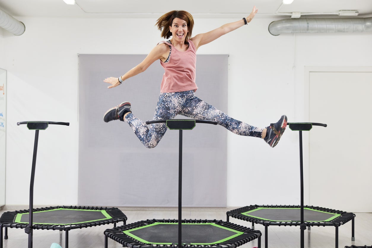 ‘Mini-trampolining takes you back to the nostalgia of childhood play,’ says Kimberlee Perry, CEO of international fitness studios Bouncefitbody