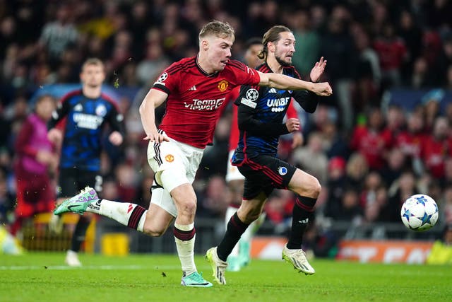 Rasmus Hojlund is just getting started at Manchester United (Nick Potts/PA)