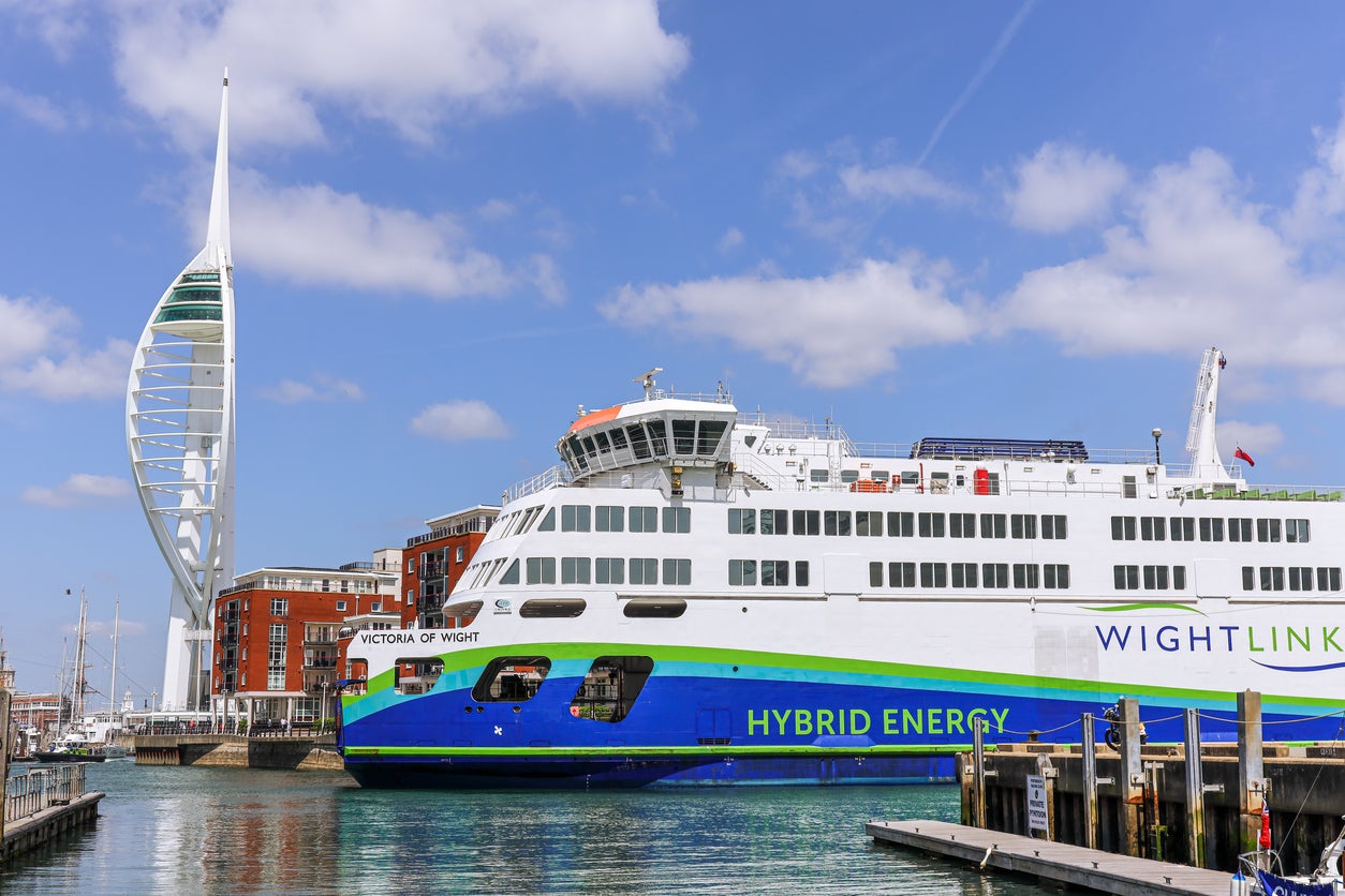 Wightlink operates two routes to the Isle of Wight