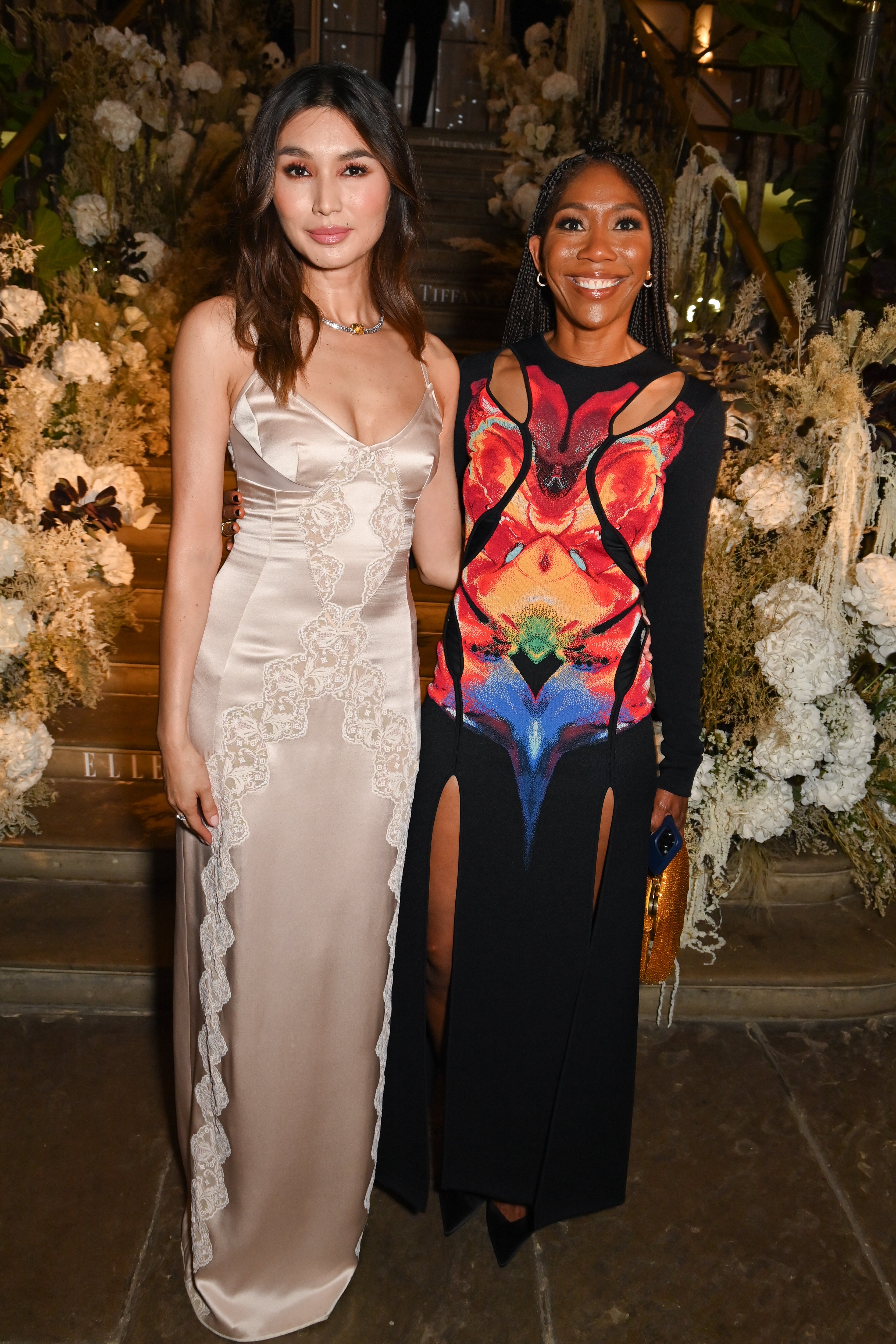 Dressed for success: the editor with actor Gemma Chan at the Elle Style Awards earlier this year