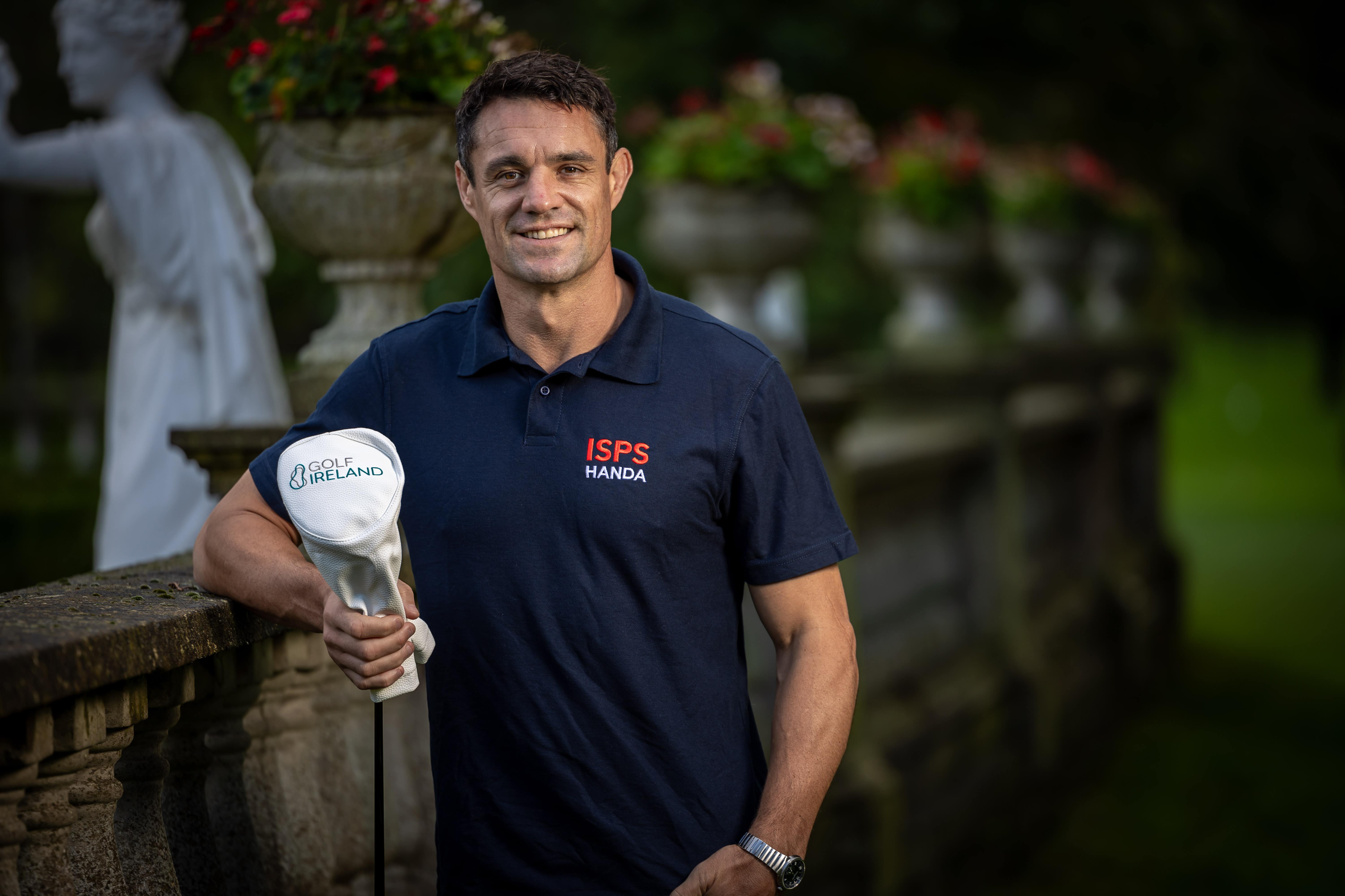 Dan Carter helped launch a new partnership aimed at increasing participation for golfers with a disability in Ireland (Handout)