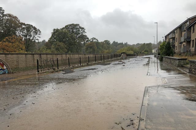 Brechin’s flood defences were breached (Neil Pooran/PA)