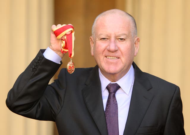 <p>Former Chairman of Sunderland Sir Bob Murray after receiving his knighthood</p>