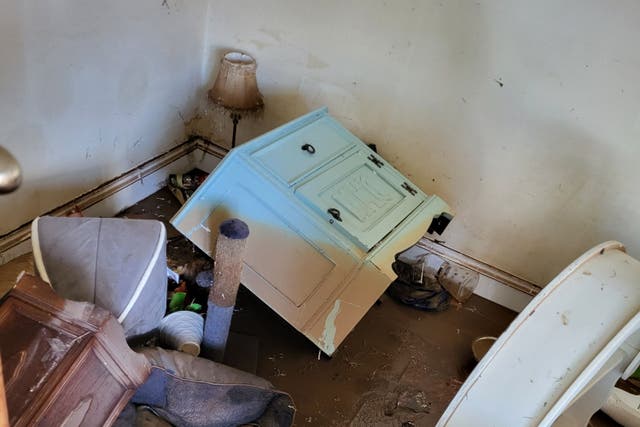 Vicky Hallam, from Nottinghamshire, was left ‘devastated” after her newly renovated home was destroyed by flooding during Storm Babet (Emily Hallam)