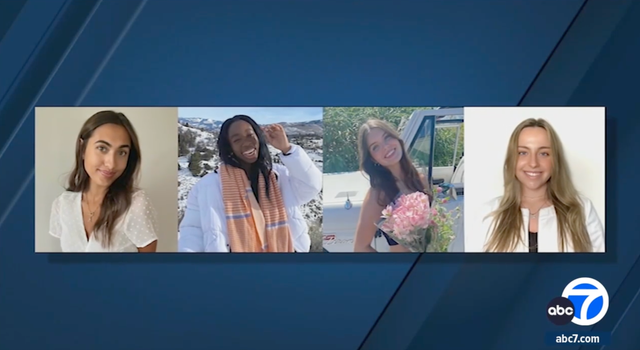 <p>Four Pepperdine University students who died in a crash on PCH</p>