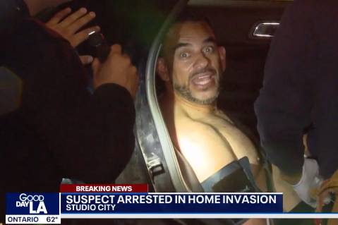An armed intruder shouting “Free Palestine” threatened to kill a Jewish family after breaking into their Los Angeles home