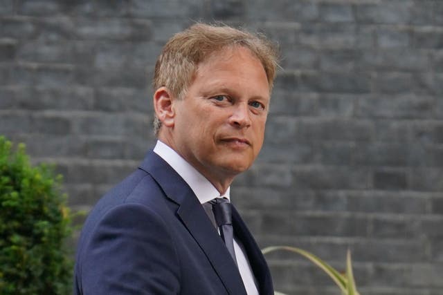 Grant Shapps leaves Downing Street (PA)