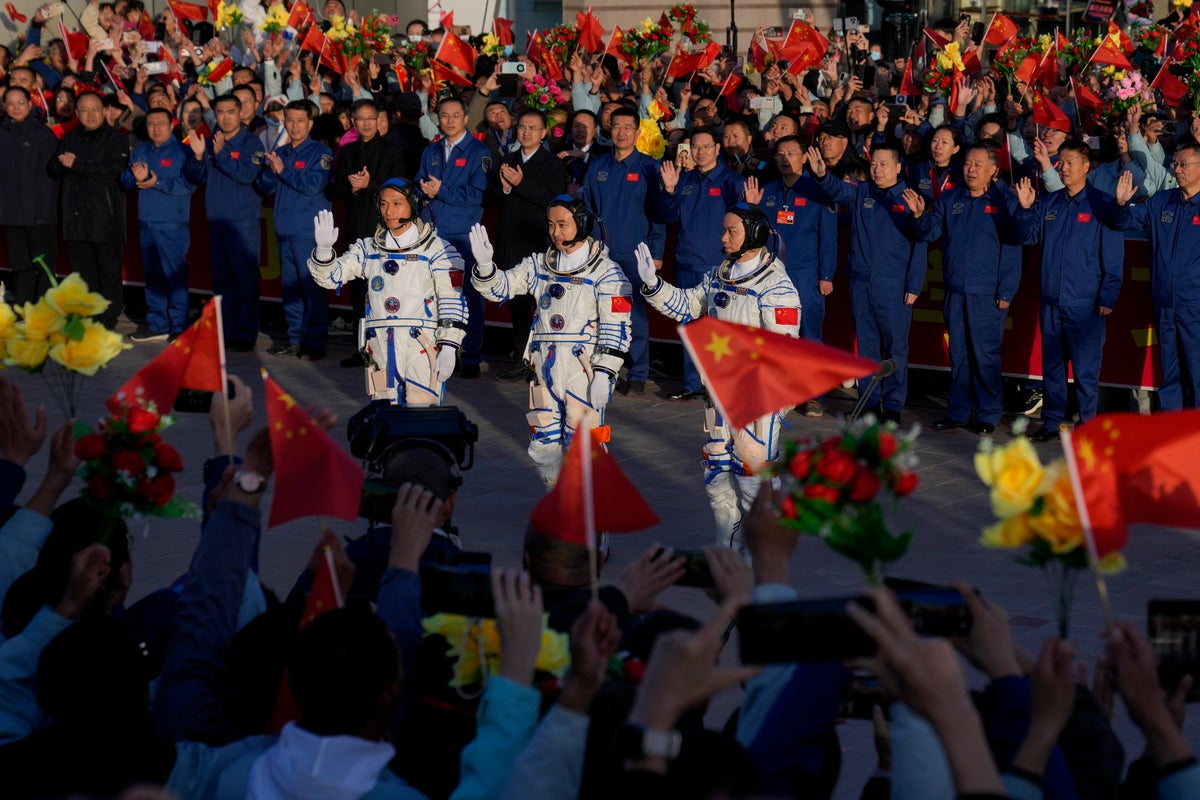 China sends its youngest-ever crew to space as it seeks to put ...