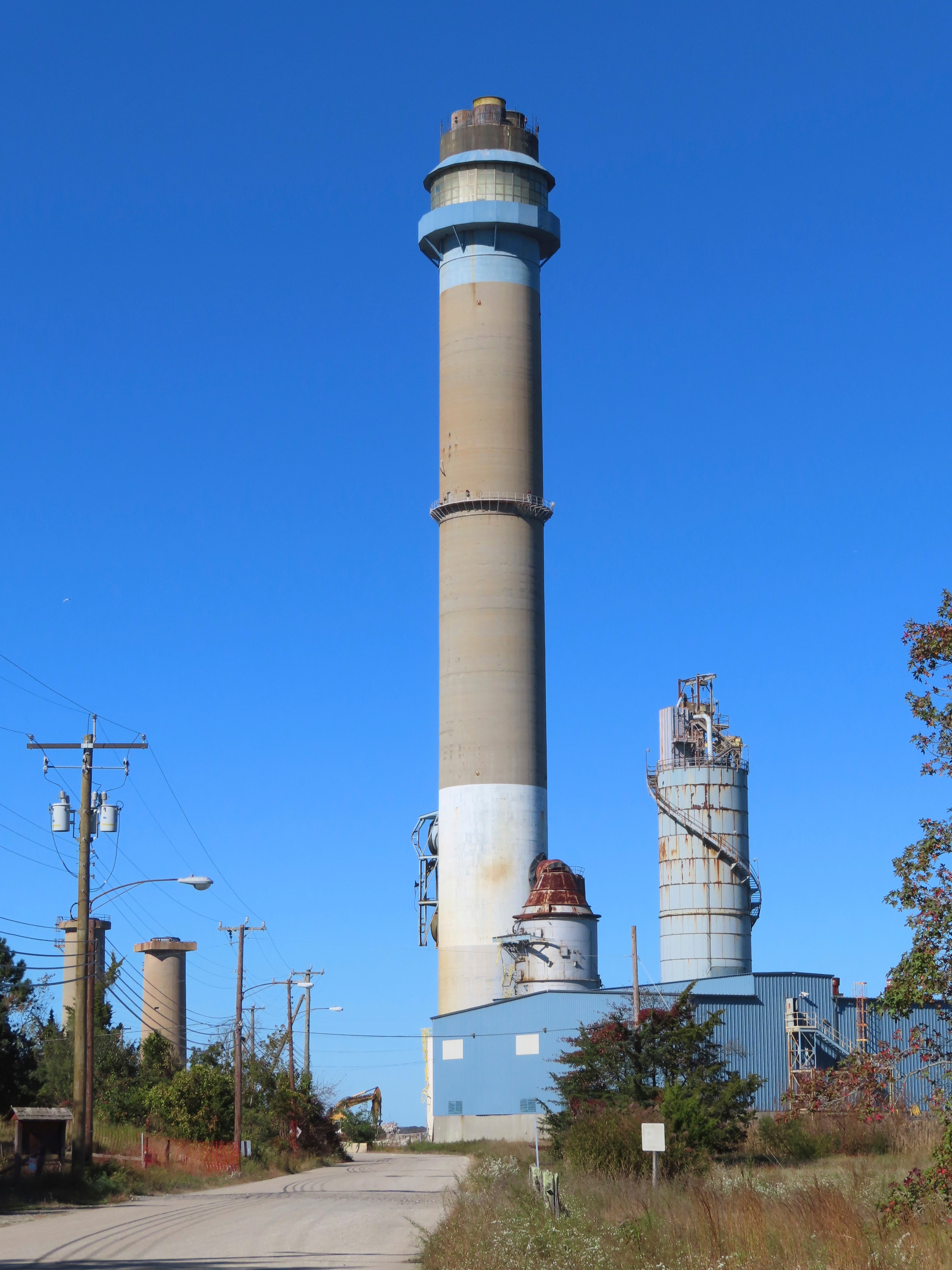 Power Plant Smokestack Demolition