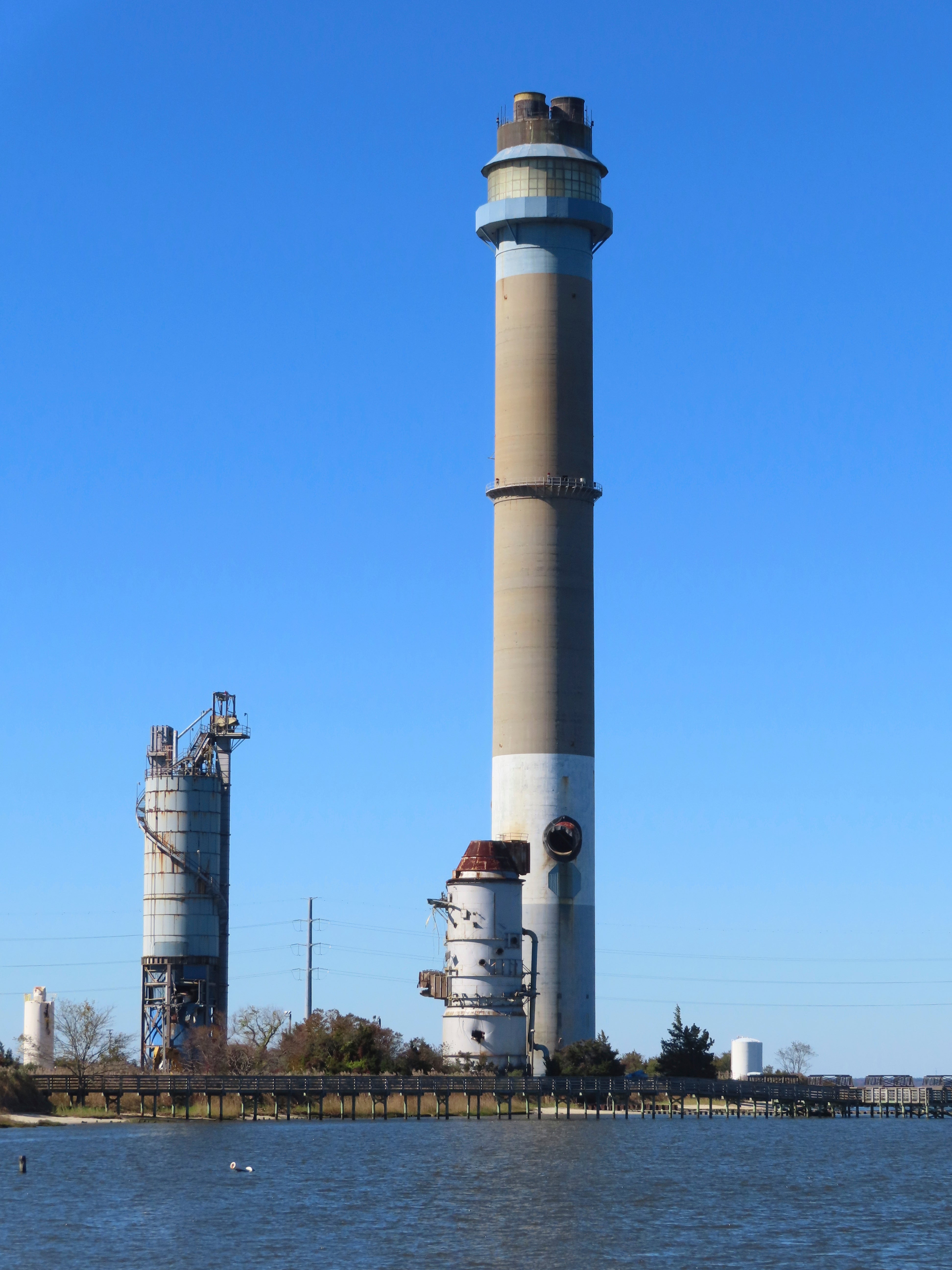 Power Plant Smokestack Demolition