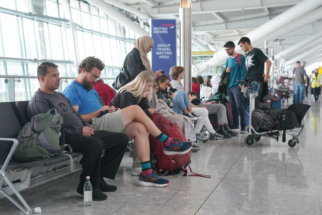 Thousands of passengers were stranded in August amid problems in the air traffic control systems (Lucy North/PA)