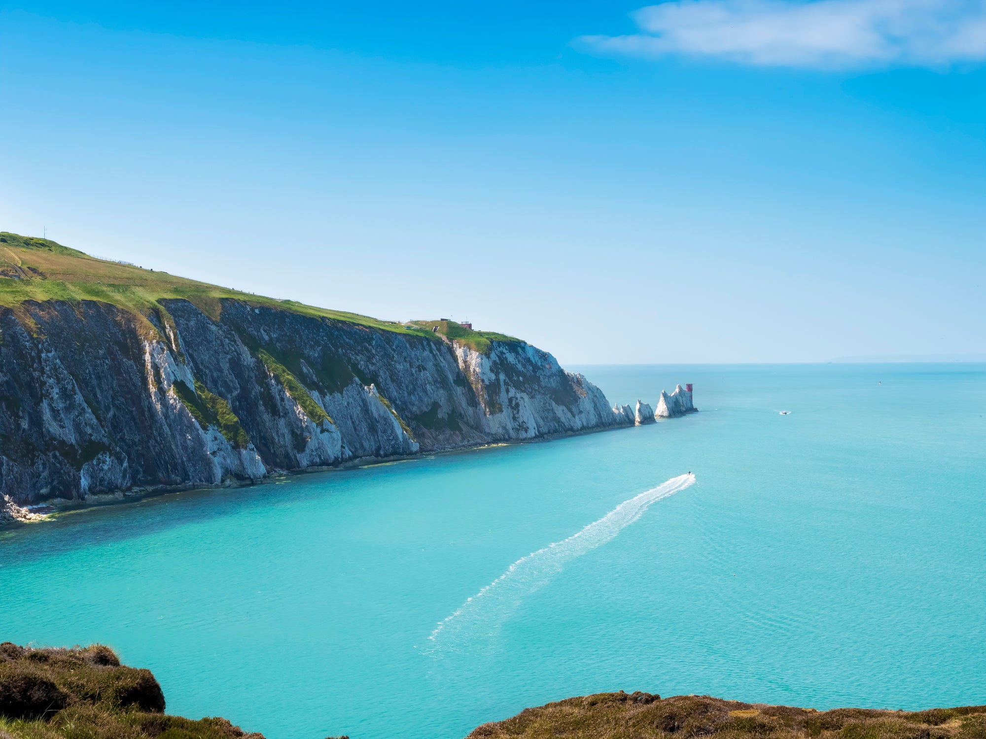 The Needles are one of the Isle of Wight icons
