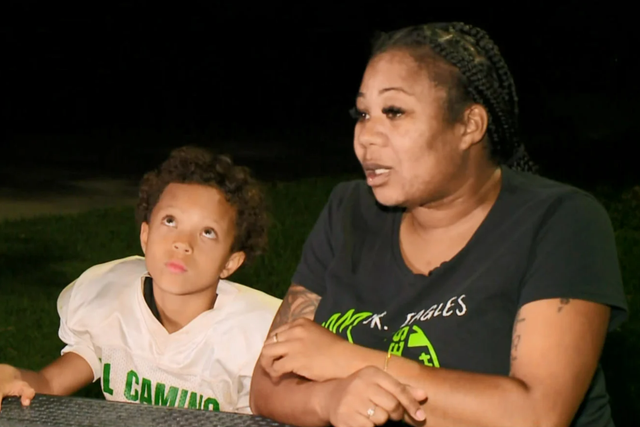 <p>Shanice and her son Brandon want an apology from police </p>