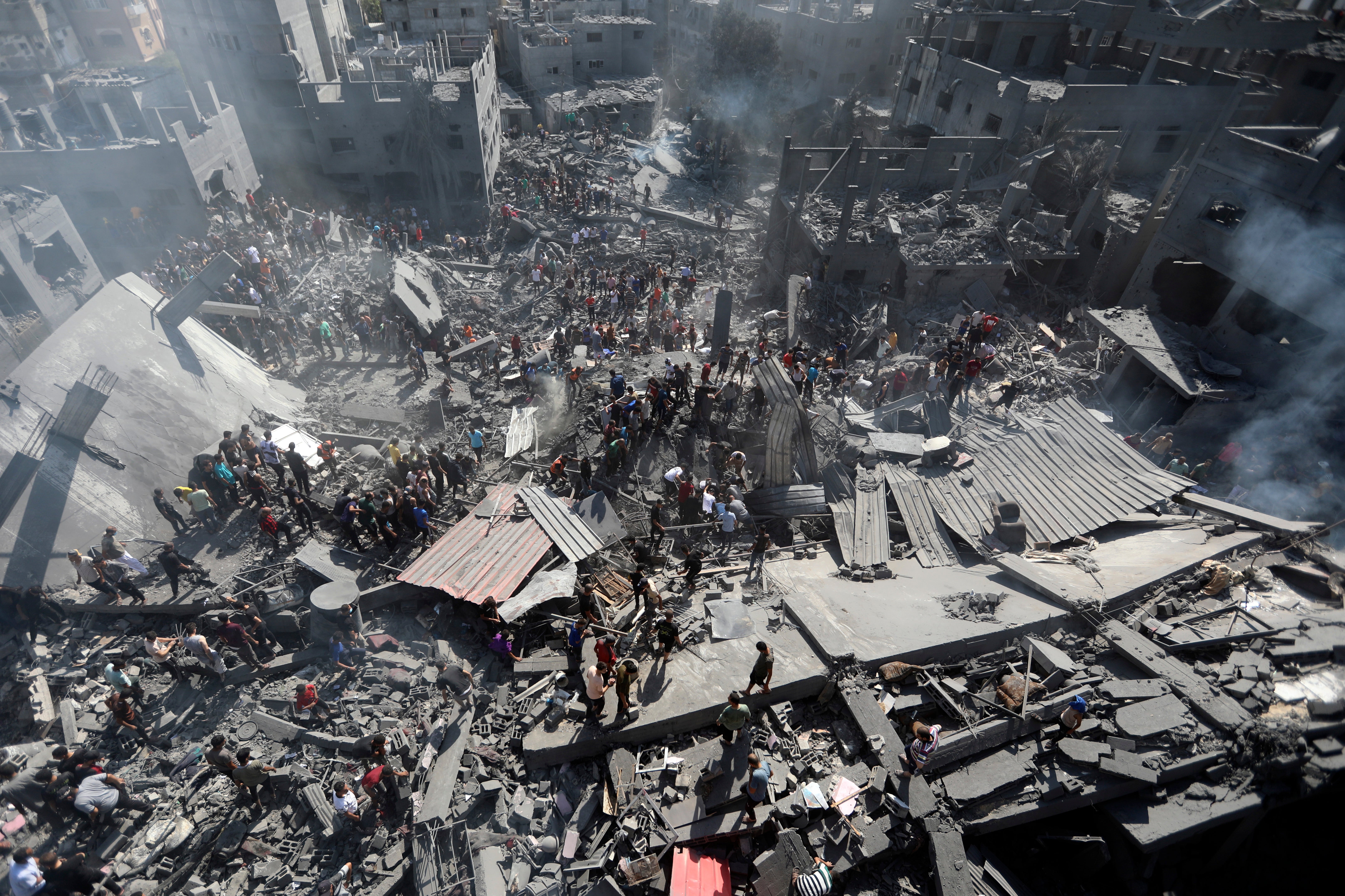 Thousands of airstrikes have battered Gaza since 7 October