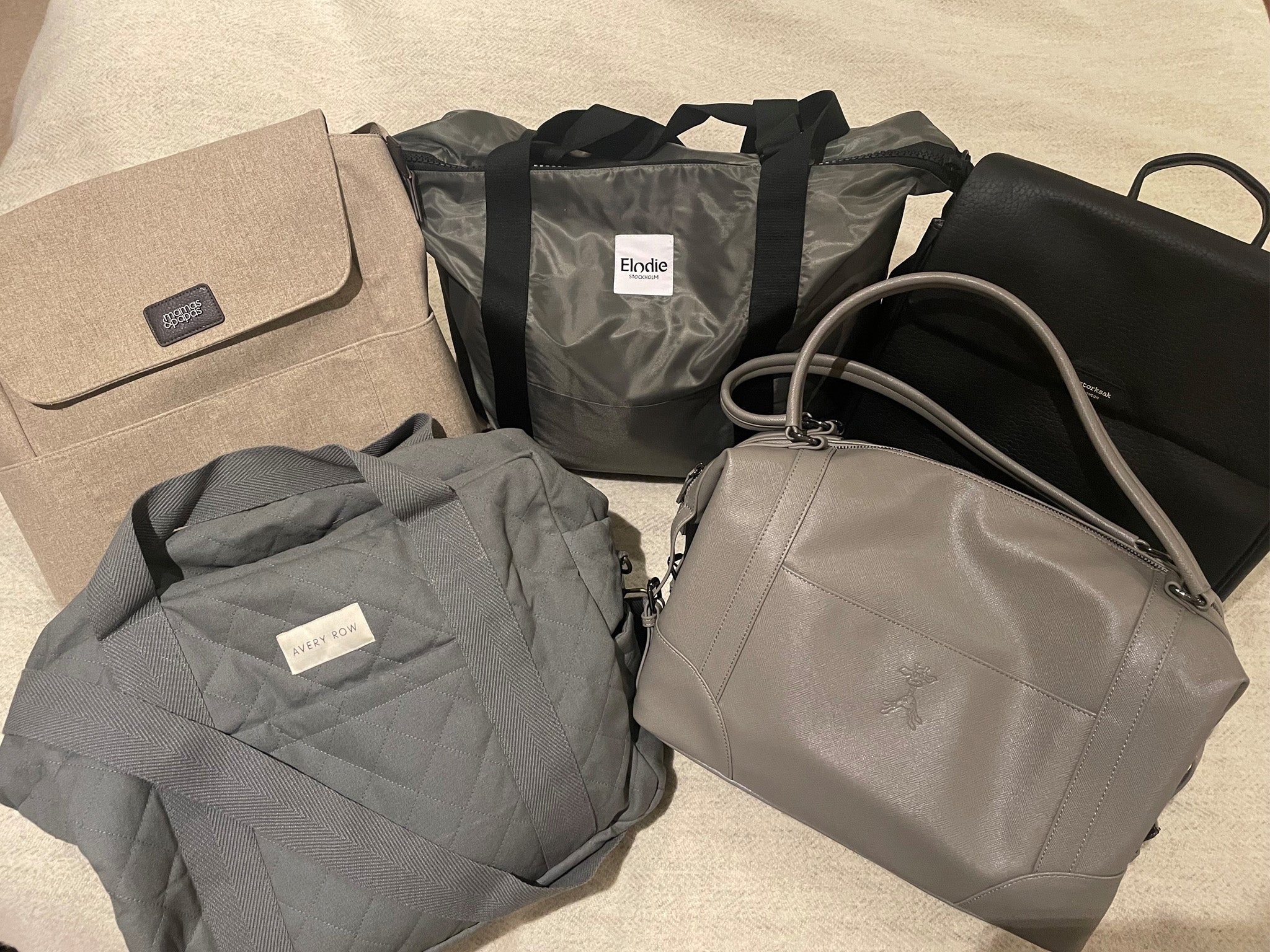A selection of some of the best changing bags that we tested