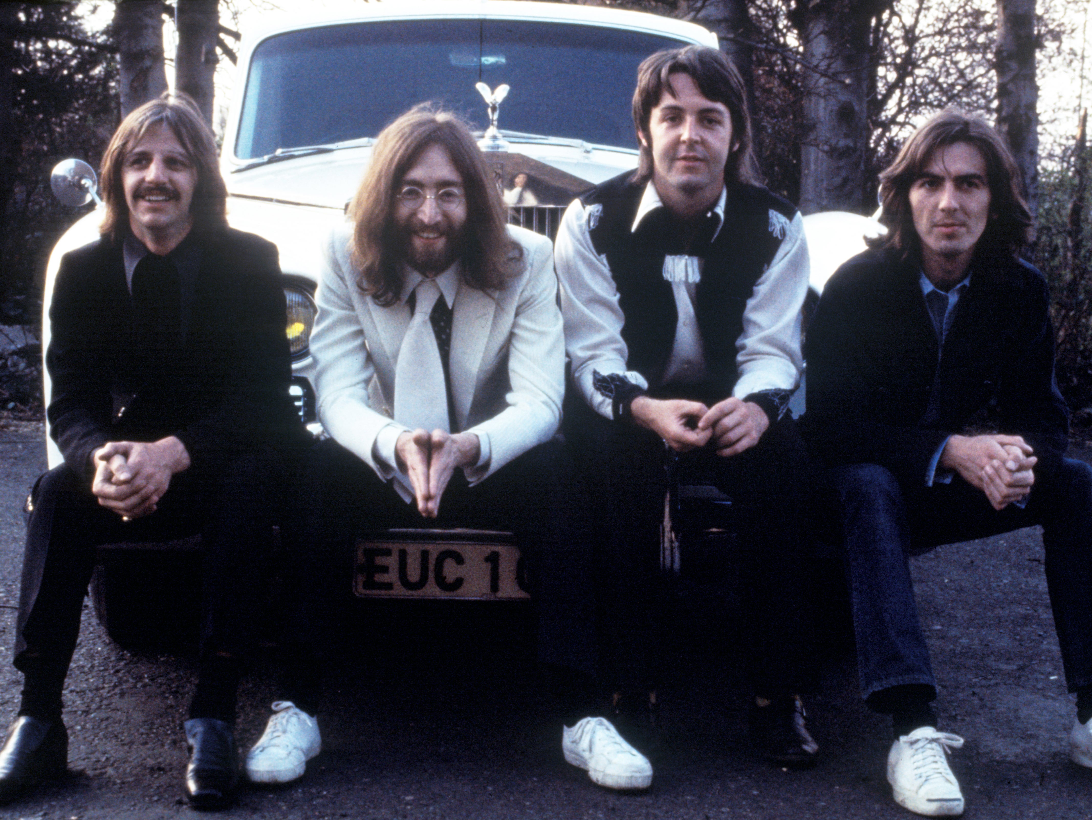 The Beatles in 1969: Ringo Starr, John Lennon, Paul McCartney and George Harrison