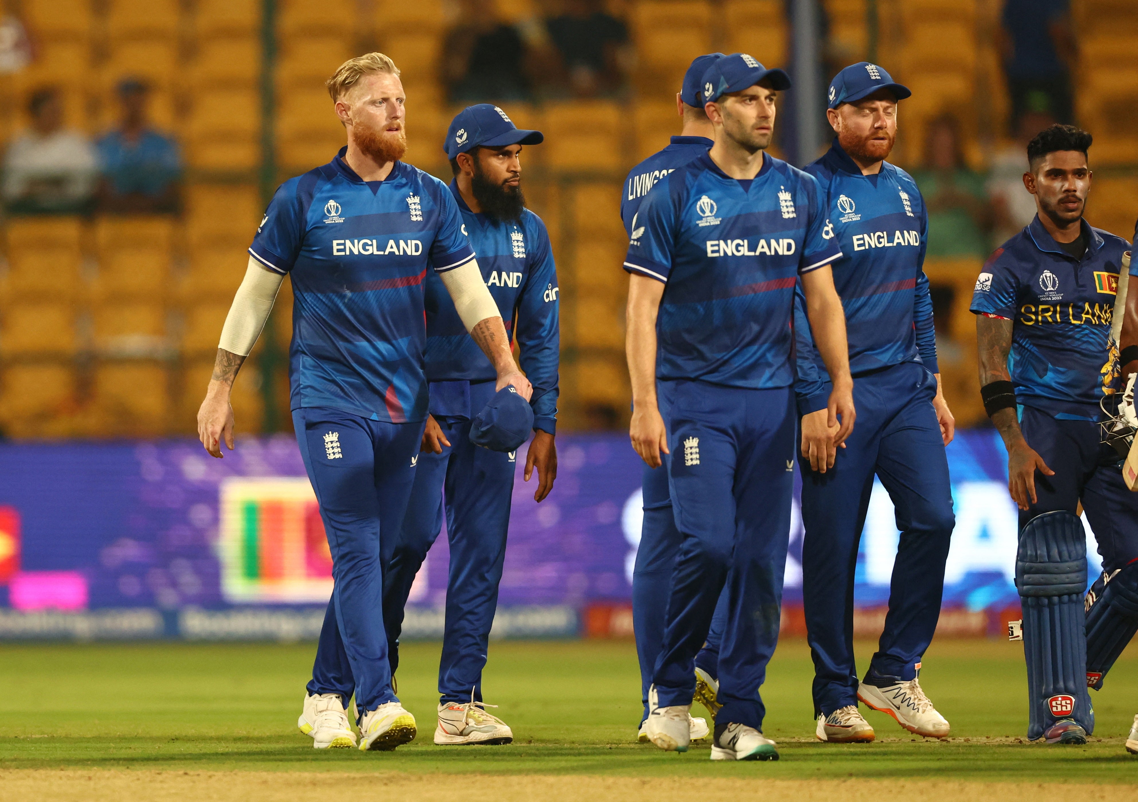 England were left dejected after defeat to Sri Lanka