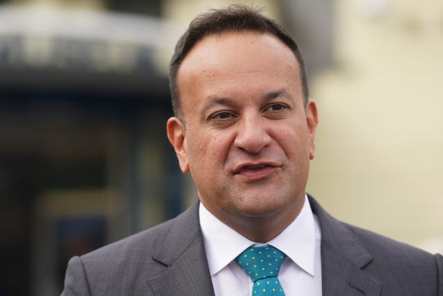 Leo Varadkar arrived at the summit a day after Ireland advised all its citizens in Lebanon to leave the country (PA)
