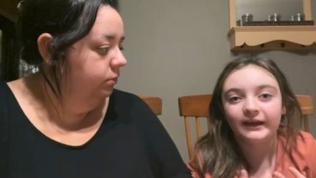 <p>Zoey and her mother speak out after they became the latest survivors of gun violence</p>