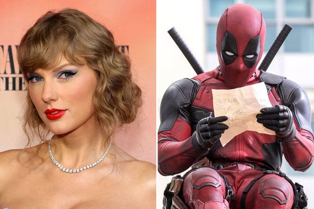 <p>Taylor Swift and Deadpool</p>
