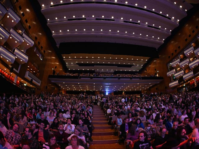 <p>A general view ahead of the ‘Killers of the Flower Moon’ headline gala premiere during the 67th BFI London Film Festival at The Royal Festival Hall on 7 October 2023 in London, England</p>