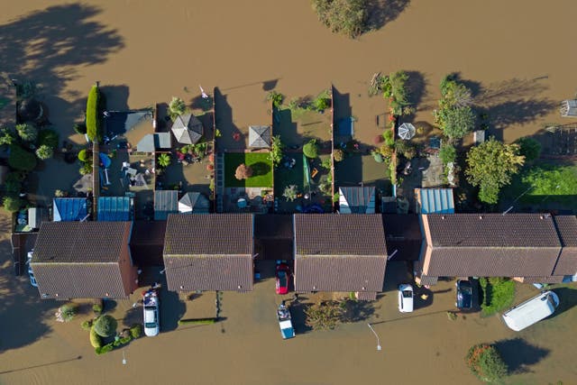 Retford was among the areas hit hard by flooding after Storm Babet battered the UK (Joe Giddens/PA)