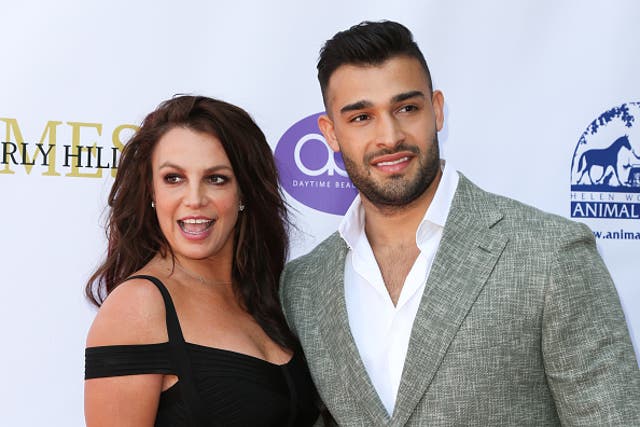 <p>Sam Asghari reacts to Britney Spears calling him ‘a gift from God’ </p>