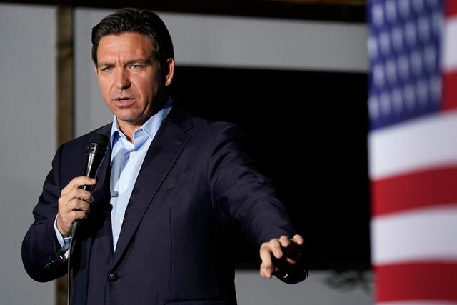 <p>Ron DeSantis previously his office helped send aid and military equipment to Israel </p>