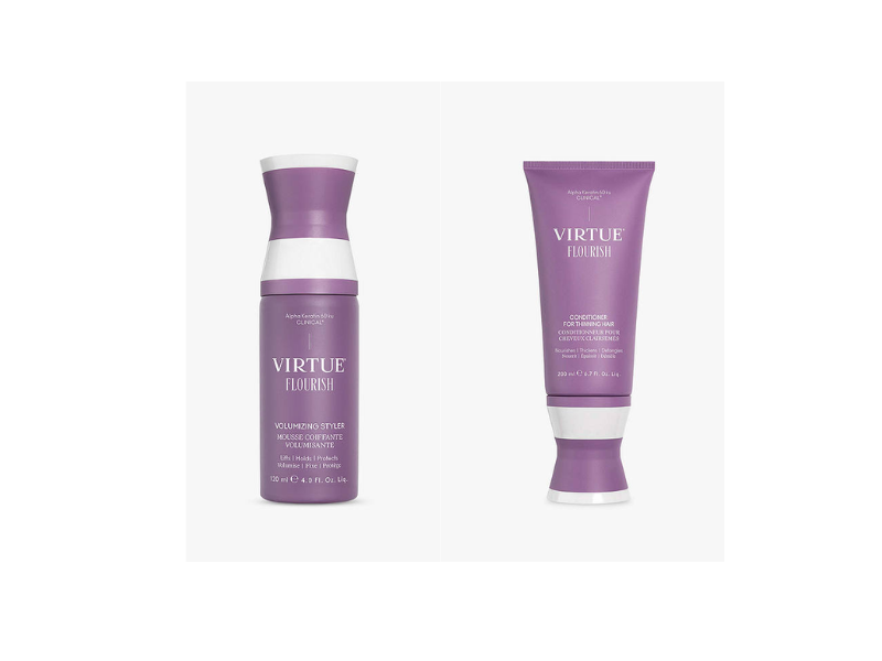 virtue flourish volumizer styler thinning hair shampoo conditioner best