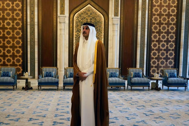 <p> Qatari Emir Sheikh Tamim bin Hamad Al Thani </p>