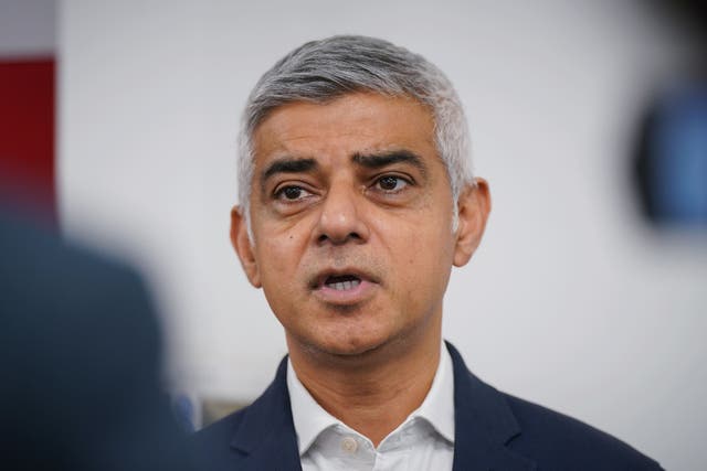 Mayor of London Sadiq Khan has backed calls for a ceasefire in the Israel-Hamas conflict (Yui Mok/PA)