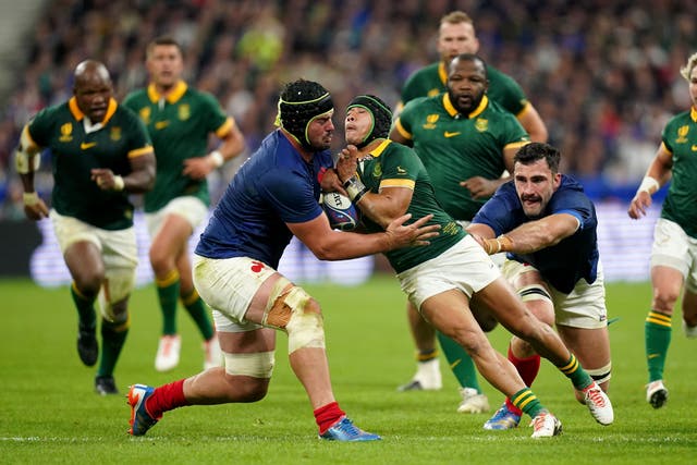 Hosts France were knocked out after an epic quarter-final against South Africa (Adam Davy/PA)