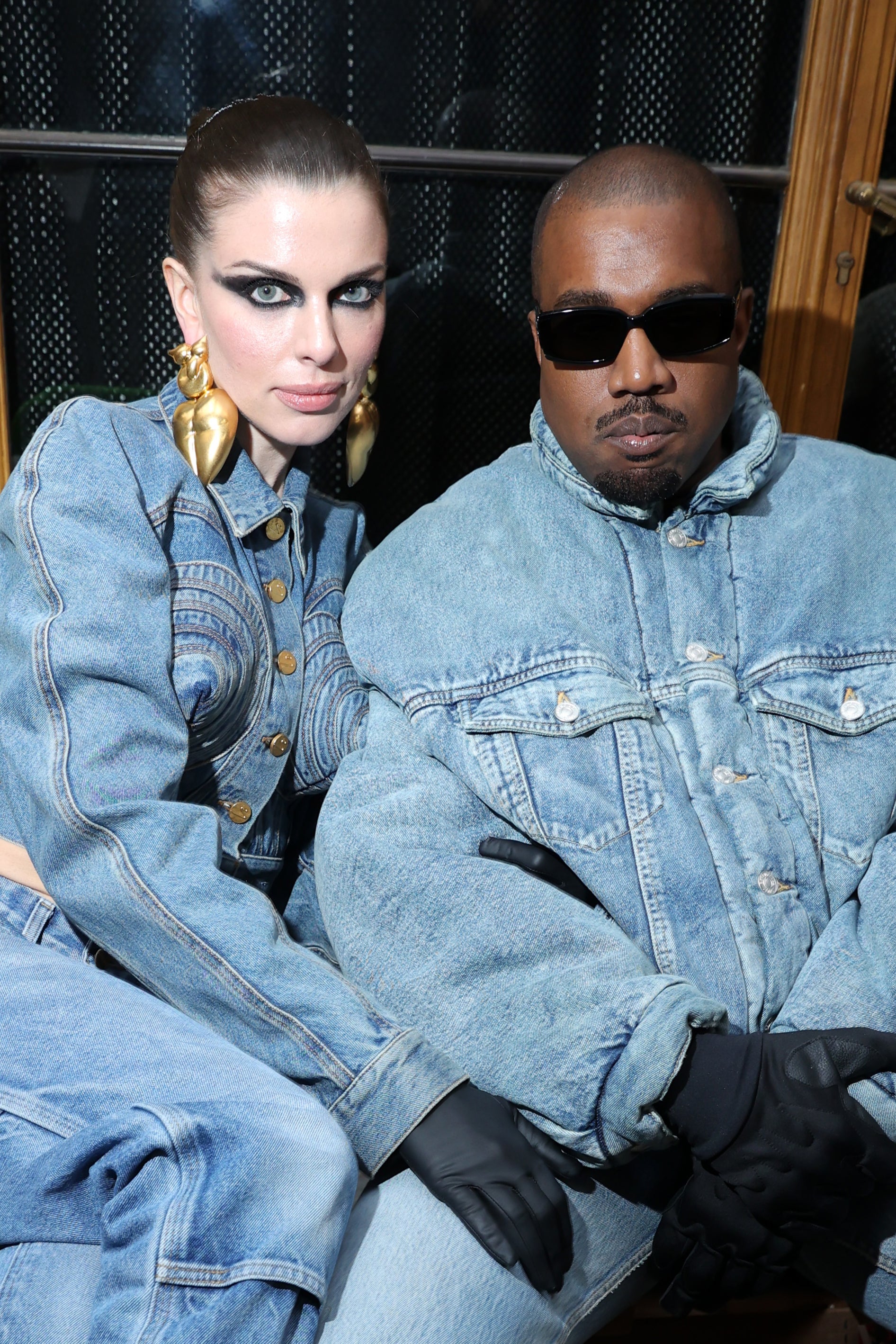 Public affair: Fox and Kanye West attend a Paris fashion show in early 2022