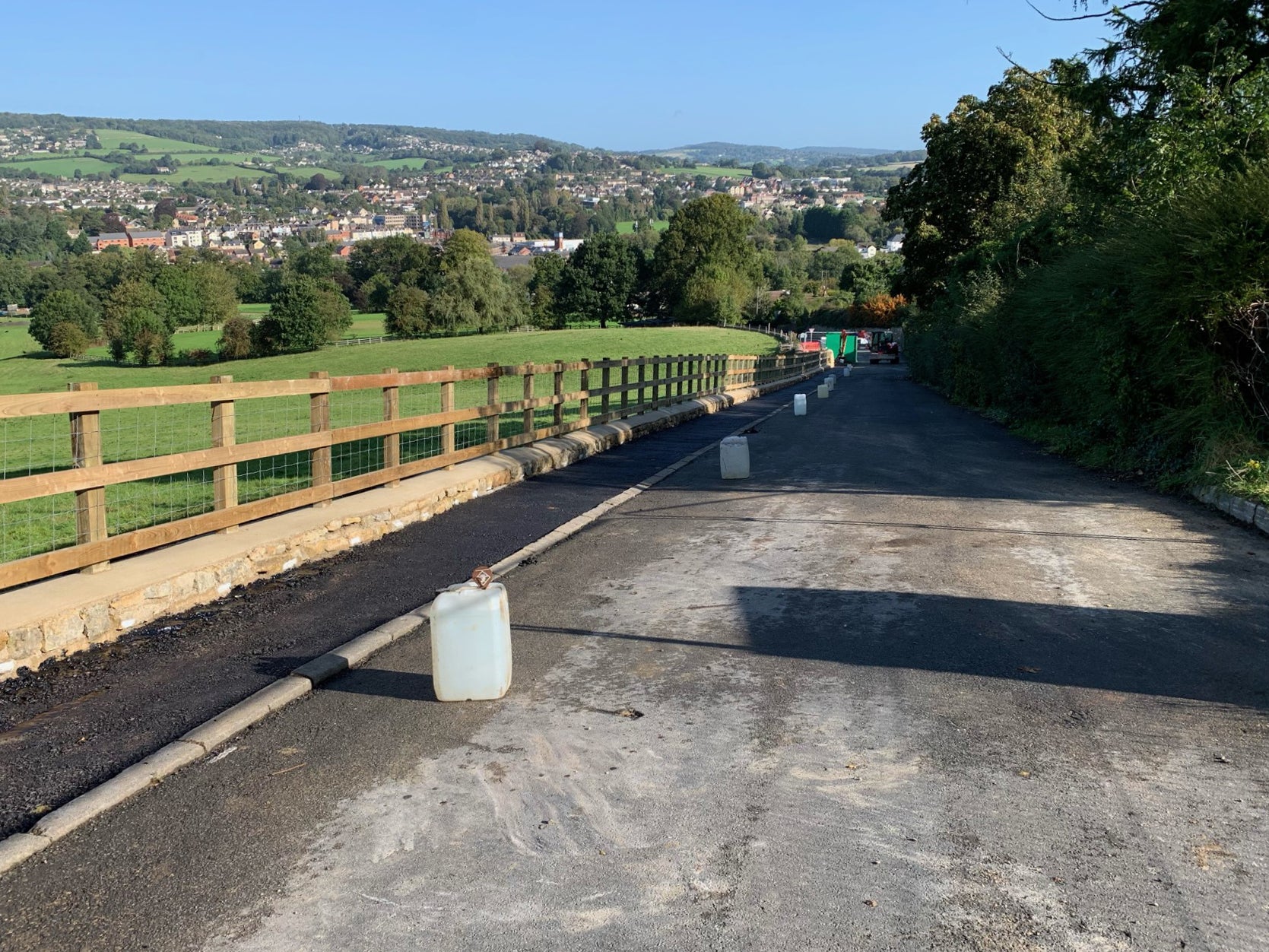 Wall has been replaced with ‘bodge job’ fence