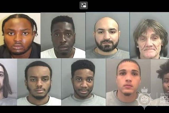 Nine men have been jailed for their role in the gang (South Wales Police/PA)