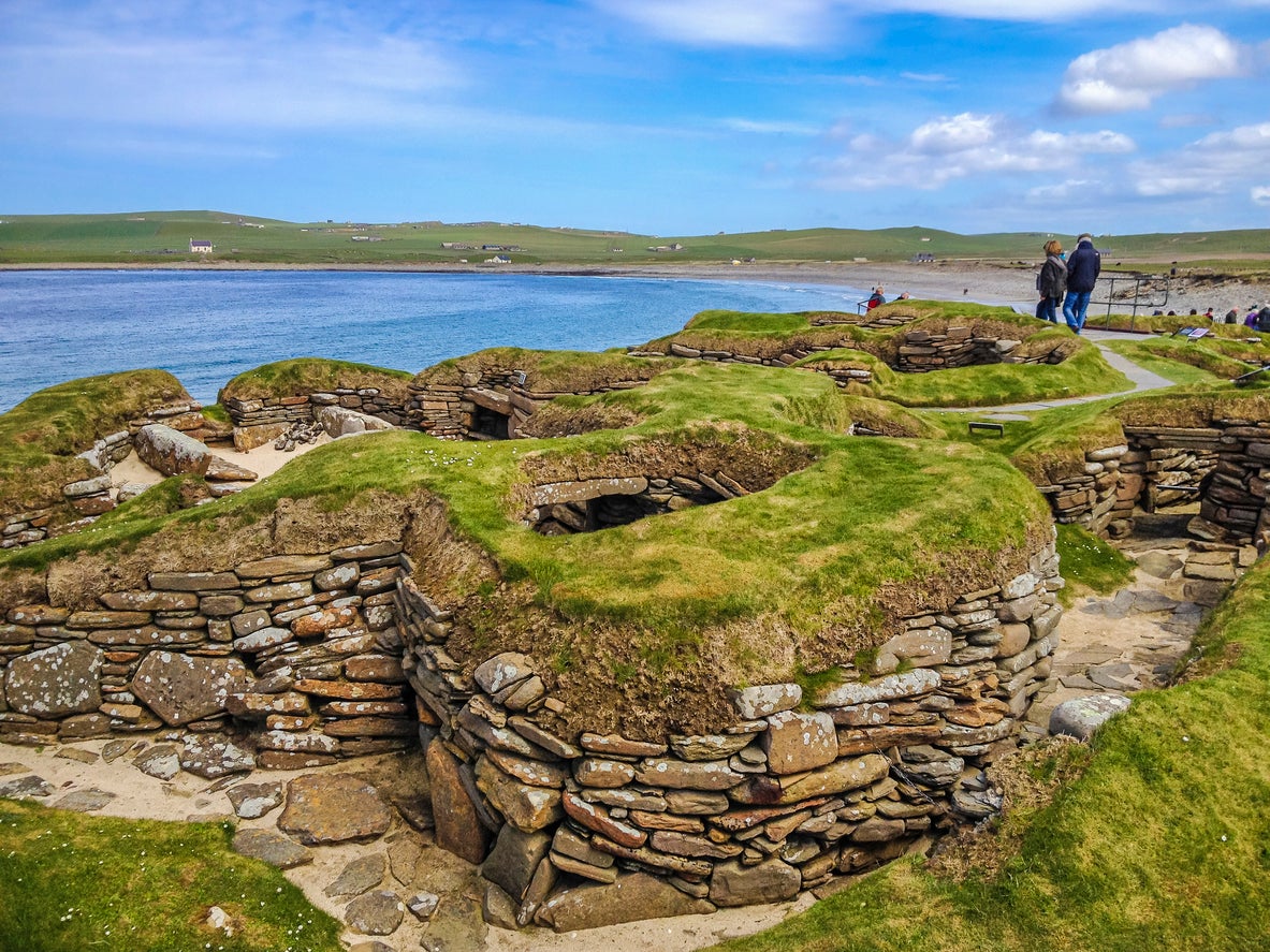 The 5,000-year-old Neolithic settlement, Skara Brae
