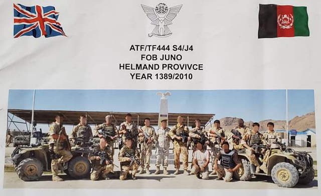 <p>British and Afghan special forces stand side by side in Helmand province, Afghanistan, in 2010 </p>