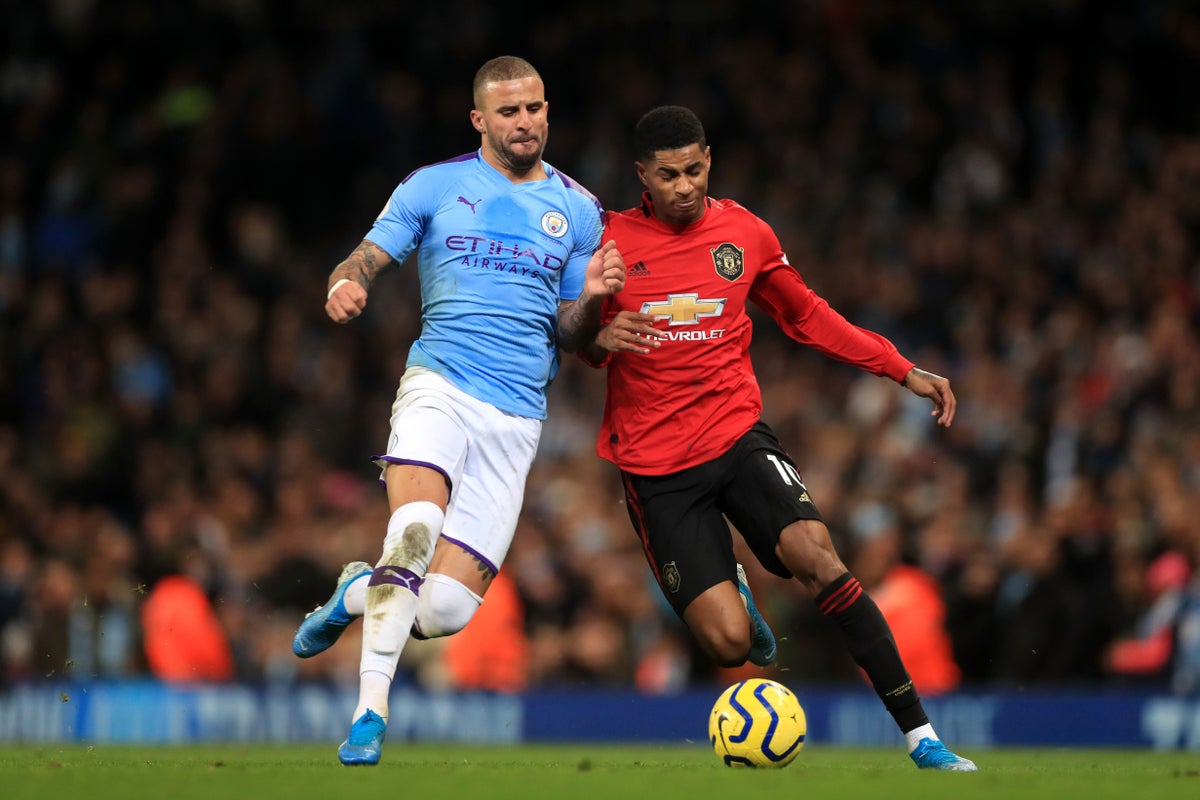 Kyle Walker says Manchester City will be wary of Marcus Rashford in derby