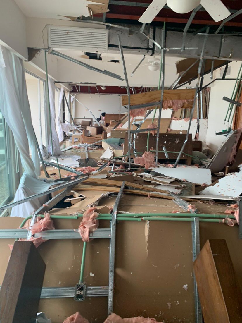 Alexa Reza’s hotel room at the Vidanta Acapulco Hotel after hurricane Otis hit the city of Acapulco.