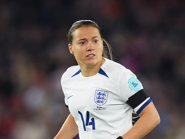 <p>Fran Kirby of England looks on during the UEFA Women's Nations League match</p>