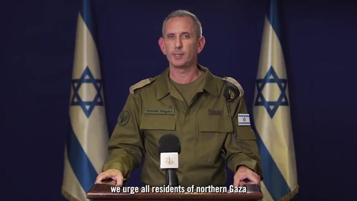 Watch: IDF tells northern Gaza civilians to ‘temporarily relocate’ ahead of impending ground invasion