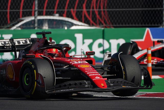 Charles Leclerc qualified first for the Mexican Grand Prix (Tomas Stargardter/AP)